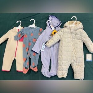 NWT Baby Gift Bundle 0–3M Carhartt Carter’s Snowsuit Set 4pc Winter